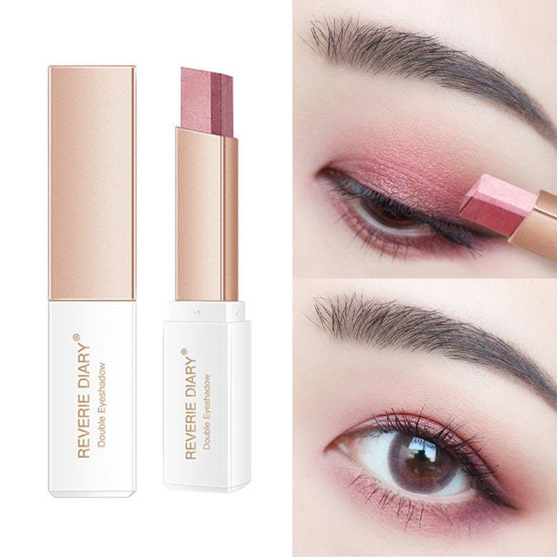 Lazy Eyeshadow Stick Stereo Gradient Shimmer Double Color Eye Shadow Pen Waterproof Easy To Wear Eyeshadow Lazy Eyeshadow Stick Stereo Gradient Shimmer Double Color Eye Shadow Pen Waterproof Easy To Wear Eyeshadow